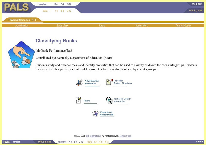 Performance Assessment Links in Science: Classifying Rocks Unknown Type Performance Assessment Links in Science: Classifying Rocks Unknown Type