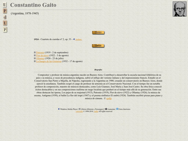 E Pd Lp: Constantino Gaito Handout E Pd Lp: Constantino Gaito Handout