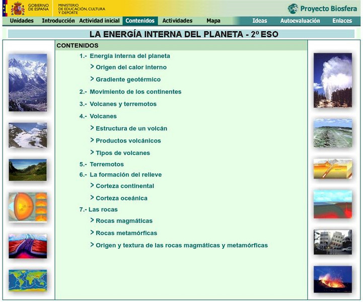 Ministerio De Educacion: La Energia Del Planeta Website Ministerio De Educacion: La Energia Del Planeta Website