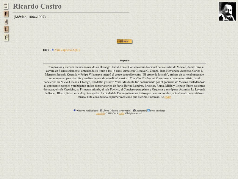 E Pd Lp: Ricardo Castro Handout E Pd Lp: Ricardo Castro Handout