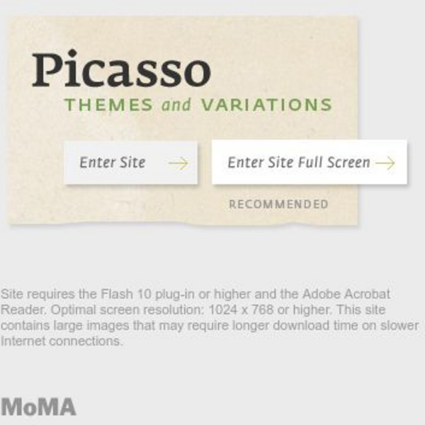 Mo Ma: Picasso: Themes and Variations Interactive Mo Ma: Picasso: Themes and Variations Interactive