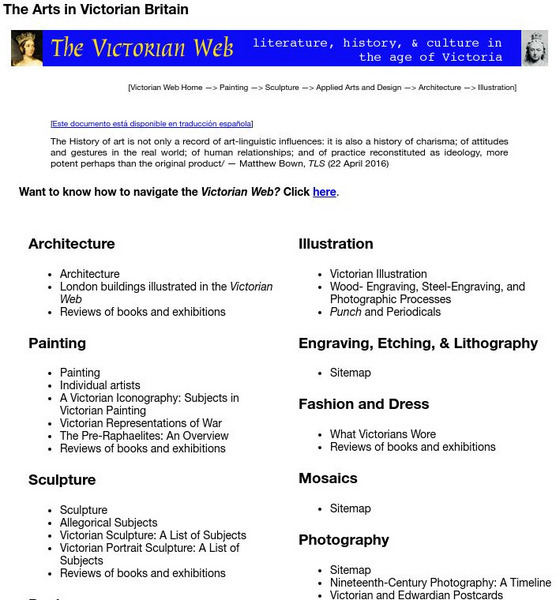 Brown University: The Victorian Web: The Arts in Victorian Britain Handout Brown University: The Victorian Web: The Arts in Victorian Britain Handout