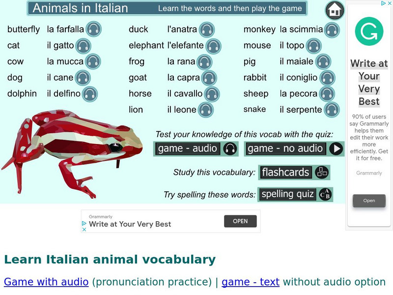 Digital Dialects: Animals in Italian Language 2 Interactive Digital Dialects: Animals in Italian Language 2 Interactive