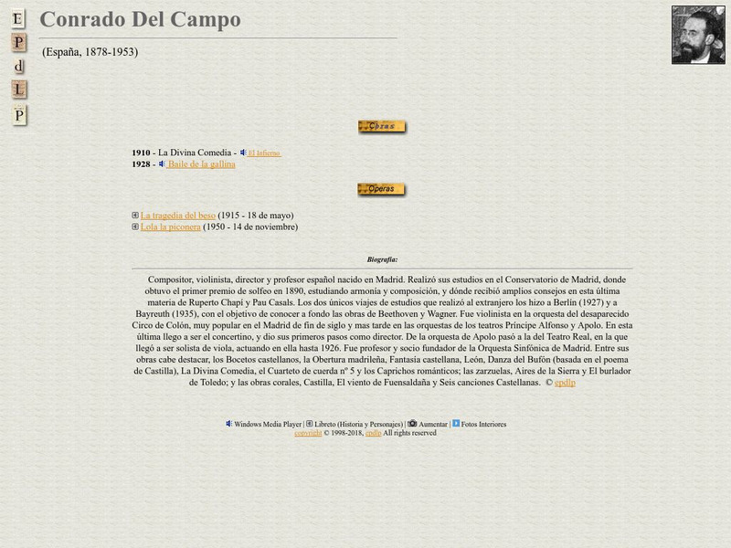 E Pd Lp: Conrado Del Campo Handout E Pd Lp: Conrado Del Campo Handout