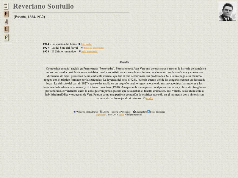 E Pd Lp: Reveriano Soutullo Handout E Pd Lp: Reveriano Soutullo Handout