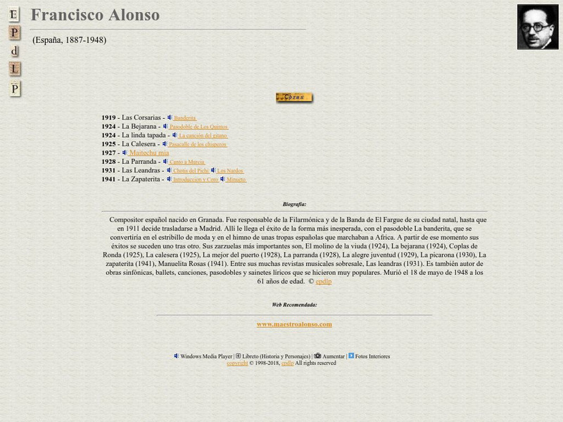 E Pd Lp: Francisco Alonso Handout E Pd Lp: Francisco Alonso Handout