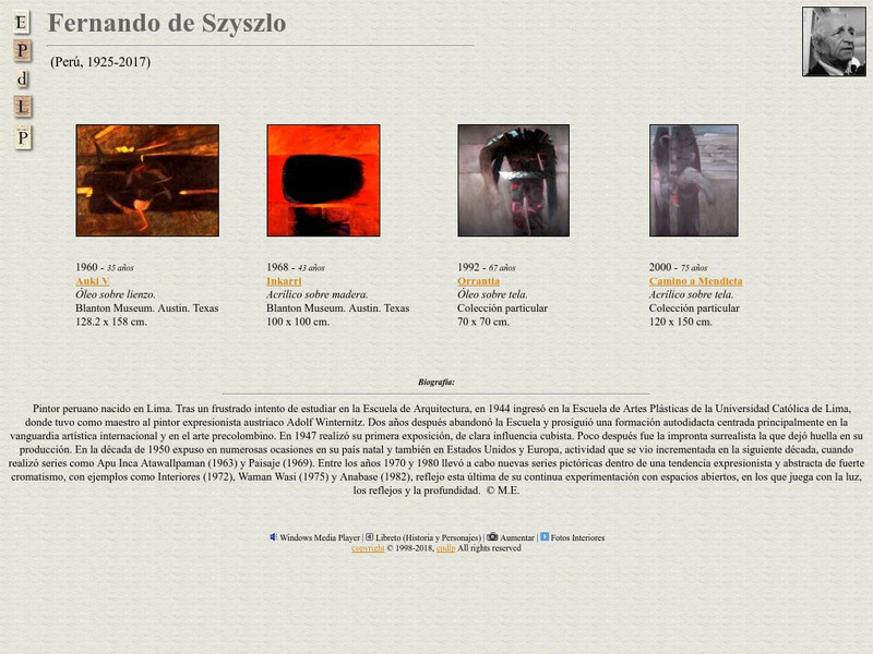 E Pd Lp: Fernado De Szyszlo Handout