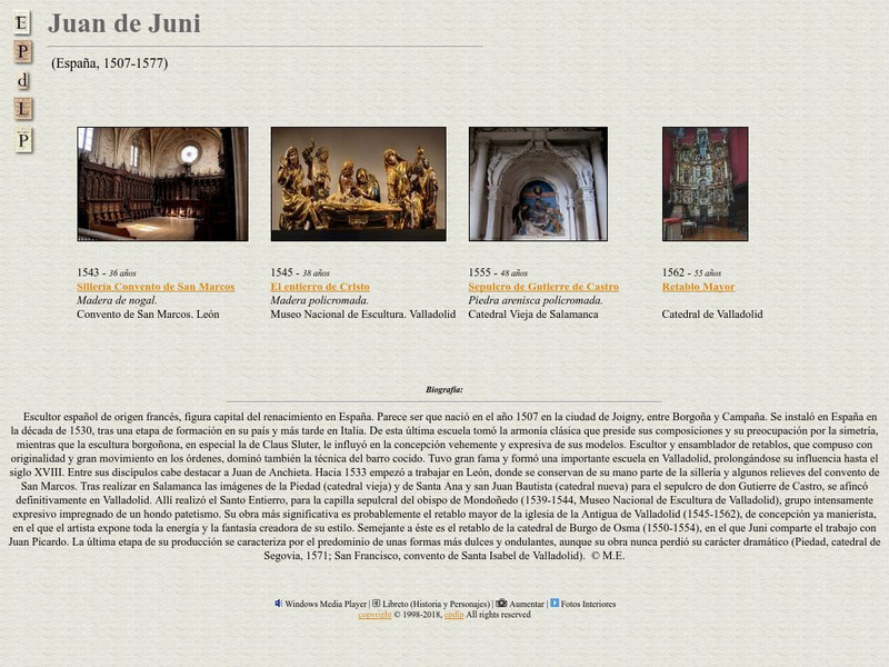 E Pd Lp: Juan De Juni Handout E Pd Lp: Juan De Juni Handout