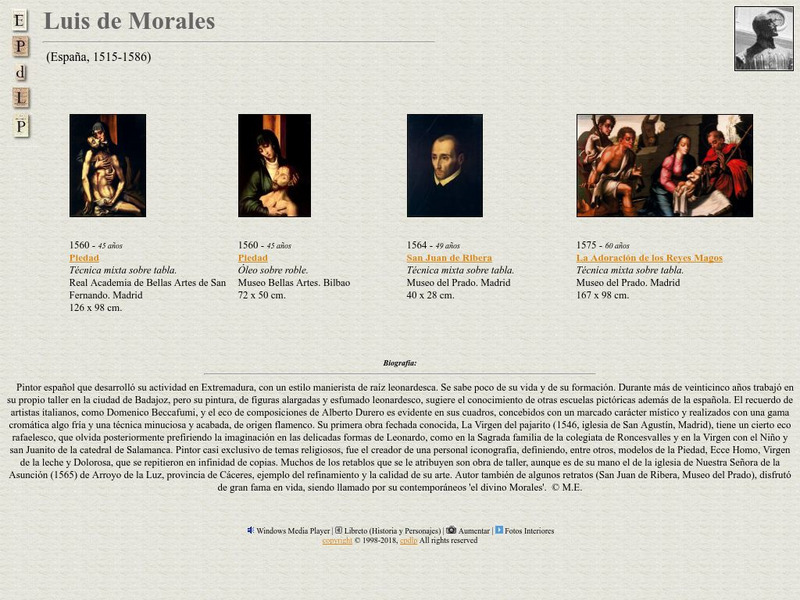 E Pd Lp: Luis De Morales Handout