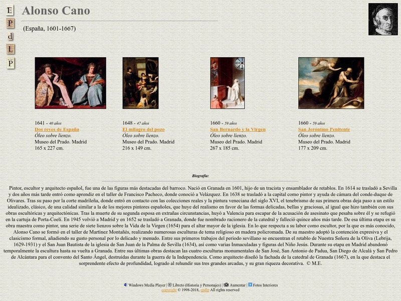 E Pd Lp: Alonso Cano Handout