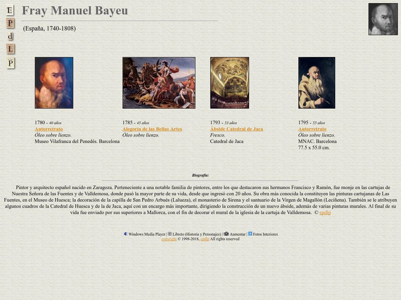E Pd Lp: Fray Manuel Bayeu Handout