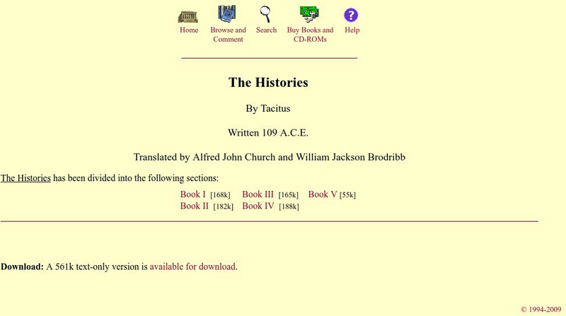 Mit: Internet Classics Archive: The Histories eBook Mit: Internet Classics Archive: The Histories eBook