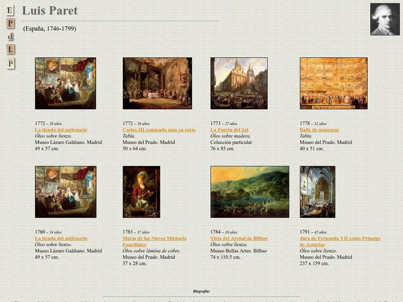 E Pd Lp: Luis Paret Handout