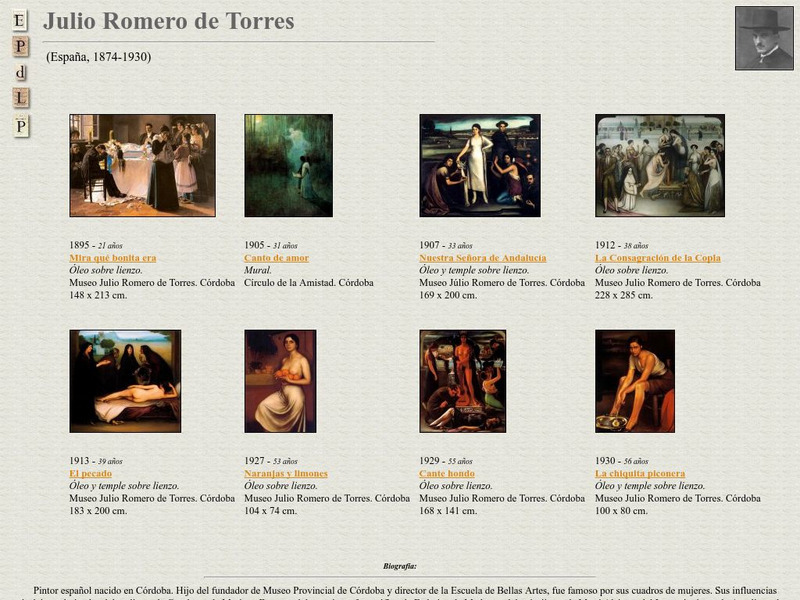 E Pd Lp: Julio Romero De Torres Handout