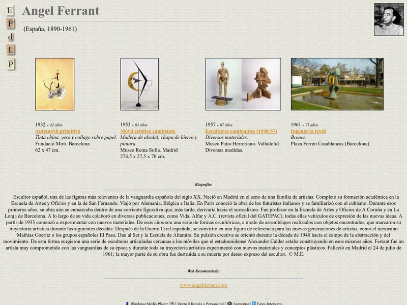 E Pd Lp: Angel Ferrant Handout