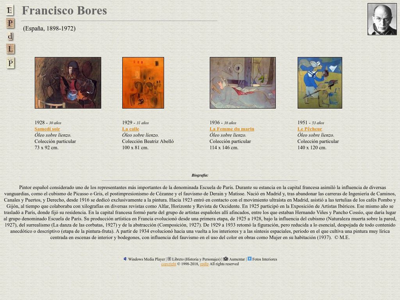 E Pd Lp: Francisco Bores Handout