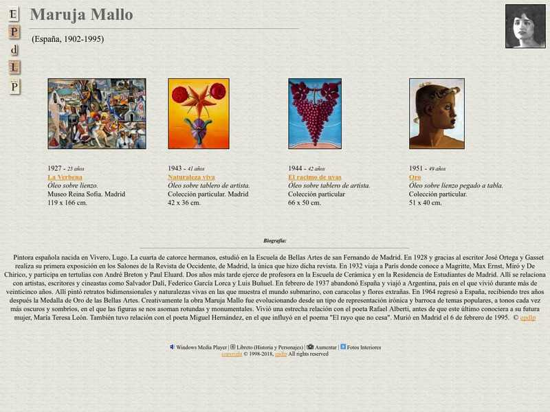 E Pd Lp: Maruja Mallo Handout