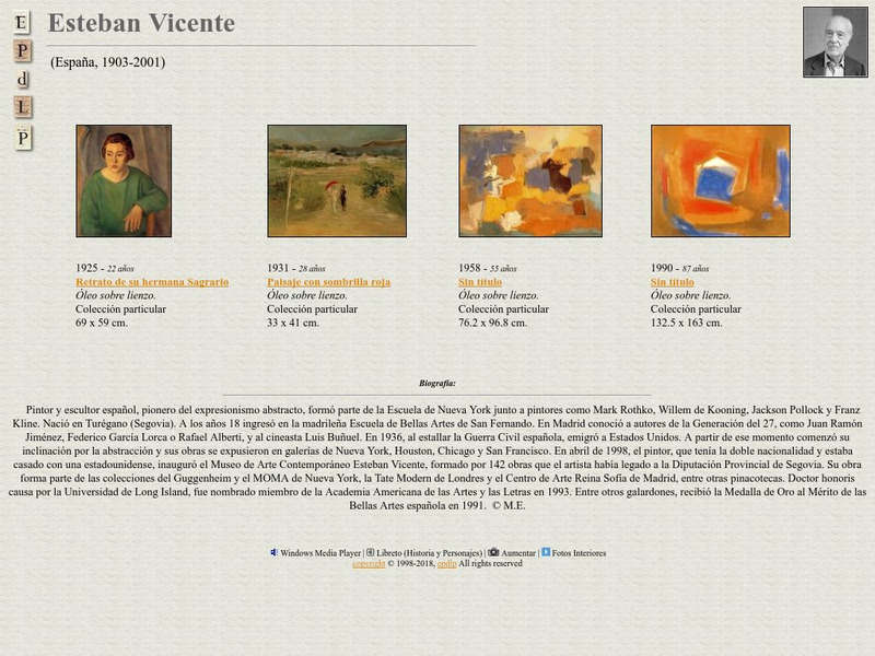 E Pd Lp: Esteban Vicente Handout