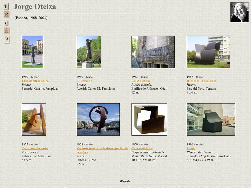 E Pd Lp: Jorge Oteiza Handout