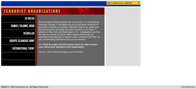 Cbs News: Terrorist Organizations Activity Cbs News: Terrorist Organizations Activity