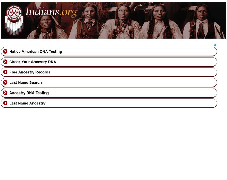 Indians.org: Chippewa Legend of the Big Bird Website