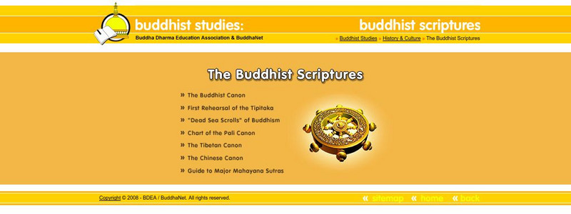 Buddha Net: Buddhist Studies: Buddhist Scriptures Website