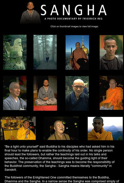 Buddha Net: Sangha Photodocumentary Graphic
