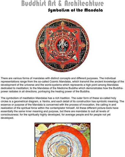 Buddha Net: Symbolism of the Mandala Article