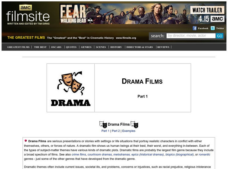 The Film Site: Drama Films Website
