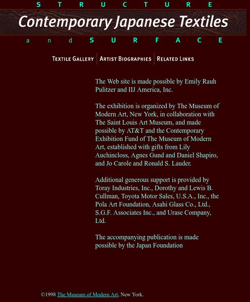 Mo Ma: Contemporary Japanese Textiles Interactive Mo Ma: Contemporary Japanese Textiles Interactive