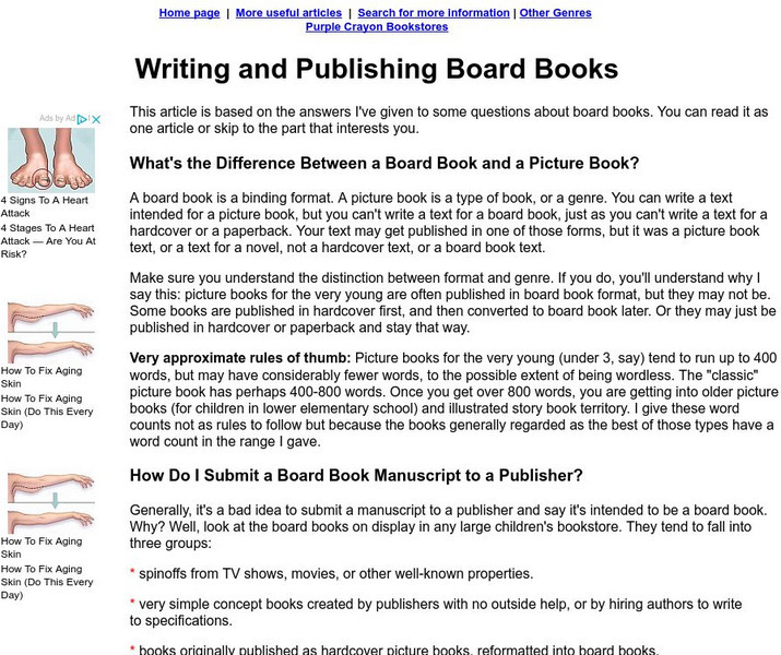 The Purple Crayon: Writing and Publishing Board Books Activity The Purple Crayon: Writing and Publishing Board Books Activity