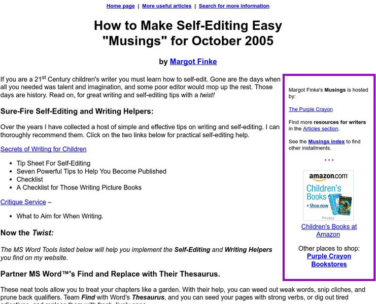How to Make Self Editing Easy Activity How to Make Self Editing Easy Activity
