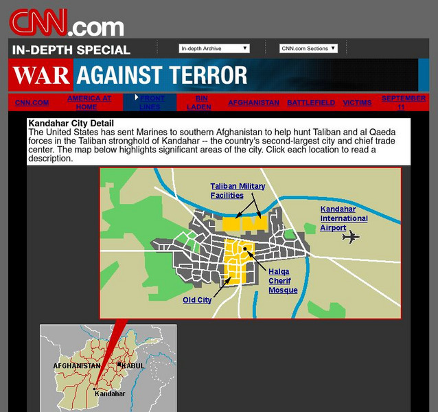 Cnn: Kandahar City Detail Graphic