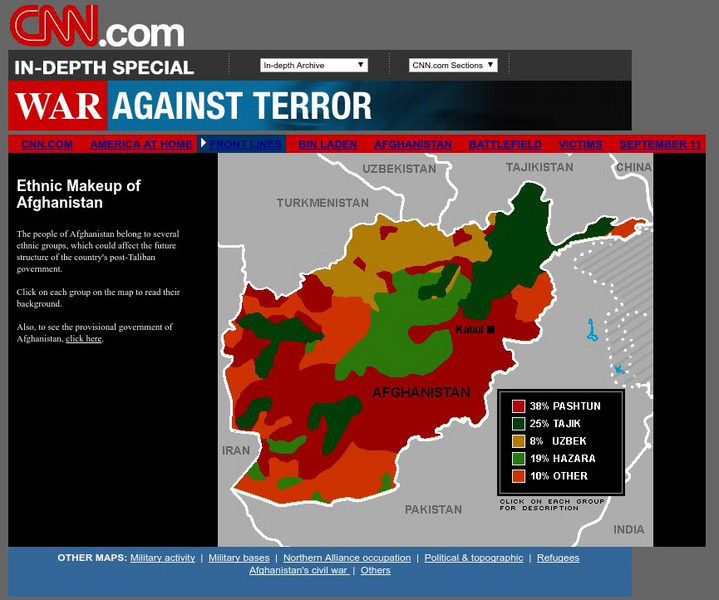 Cnn: Ethnic Makeup of Afghanistan Graphic