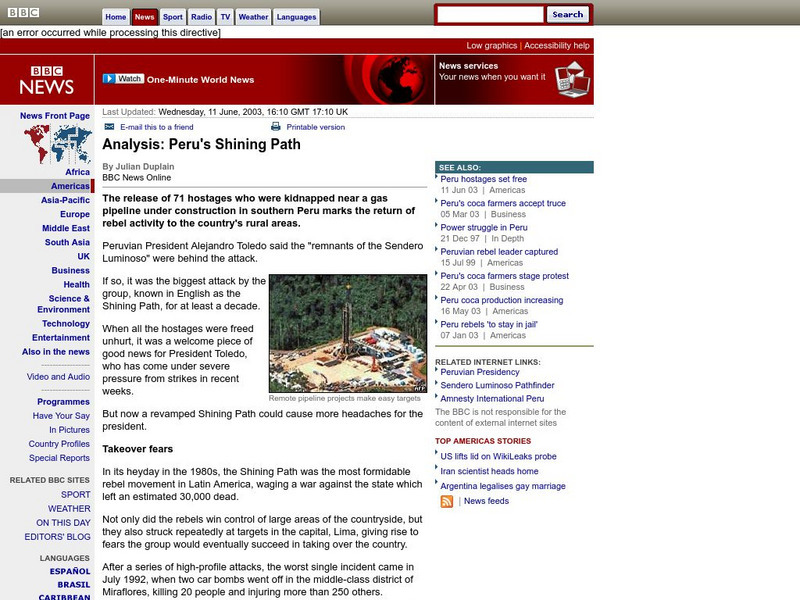 Bbc News: Peru's Shining Path Handout Bbc News: Peru's Shining Path Handout