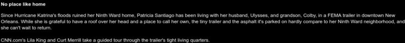 Cnn: Life Inside a Fema Trailer Interactive Cnn: Life Inside a Fema Trailer Interactive