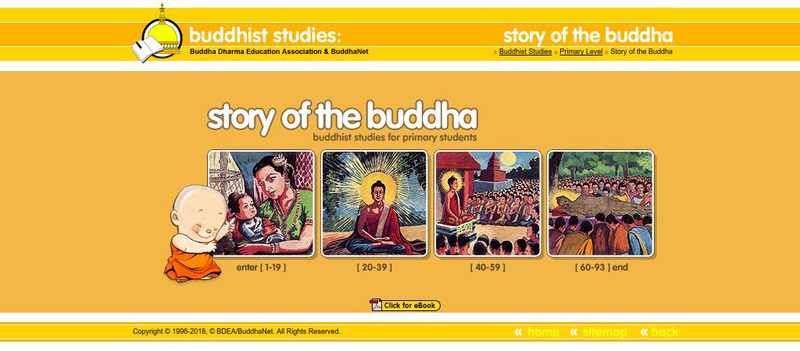 Buddha Net: Buddhist Studies: The Story of Buddha Website