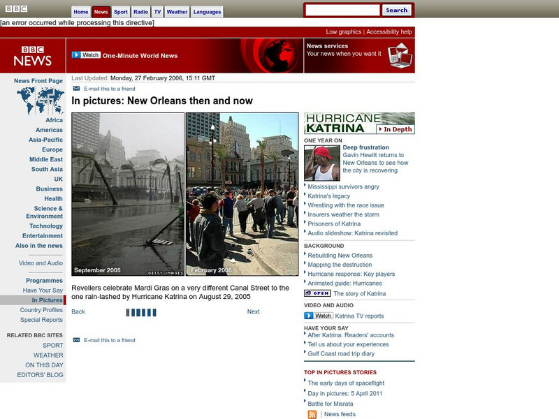 Bbc: In Pictures: New Orleans Then and Now Graphic Bbc: In Pictures: New Orleans Then and Now Graphic