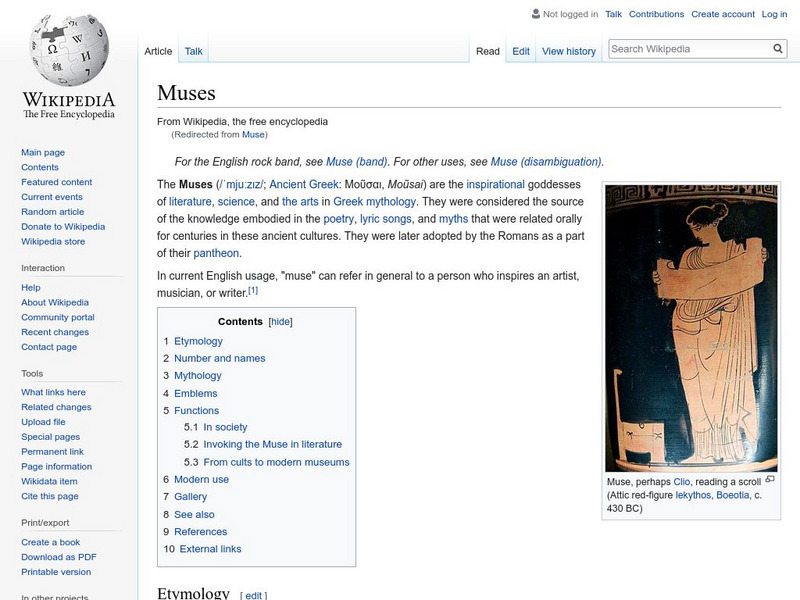 Wikipedia: Muse Handout Wikipedia: Muse Handout