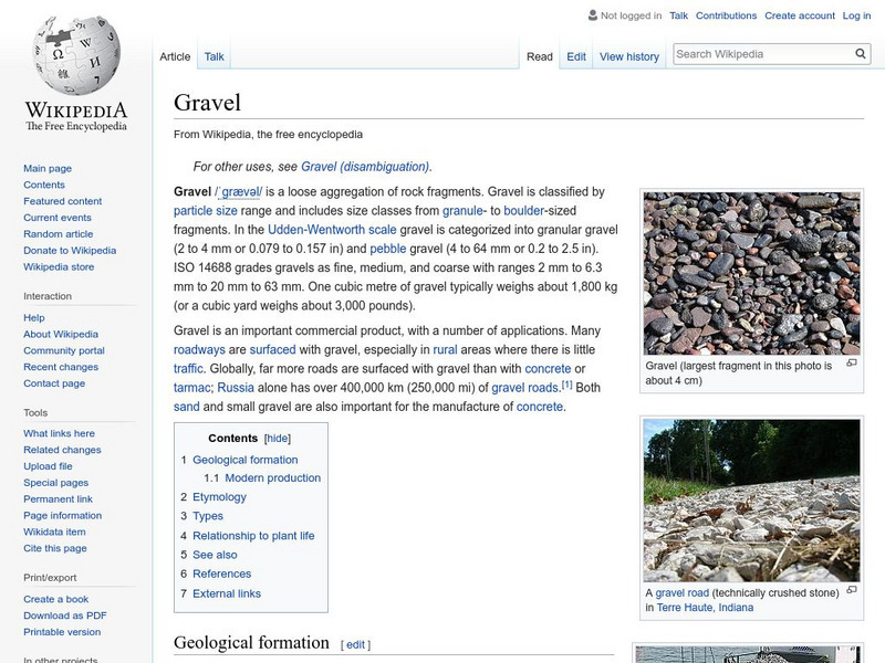 Wikipedia: Gravel Handout