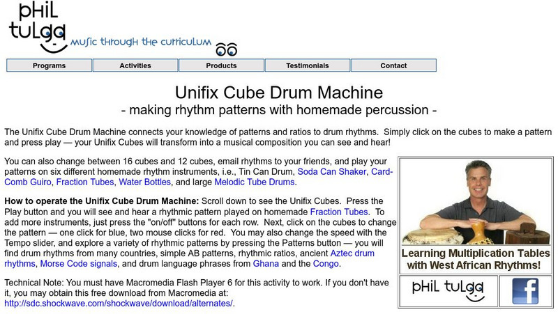 Phil Tulga: Unifix Drum Machine Activity Phil Tulga: Unifix Drum Machine Activity