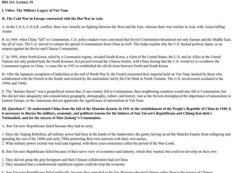 Arizona State University: Chinese Nationalists Handout Arizona State University: Chinese Nationalists Handout