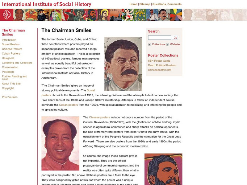 International Institute of Social History: Chairman Smiles: Political Posters Graphic International Institute of Social History: Chairman Smiles: Political Posters Graphic