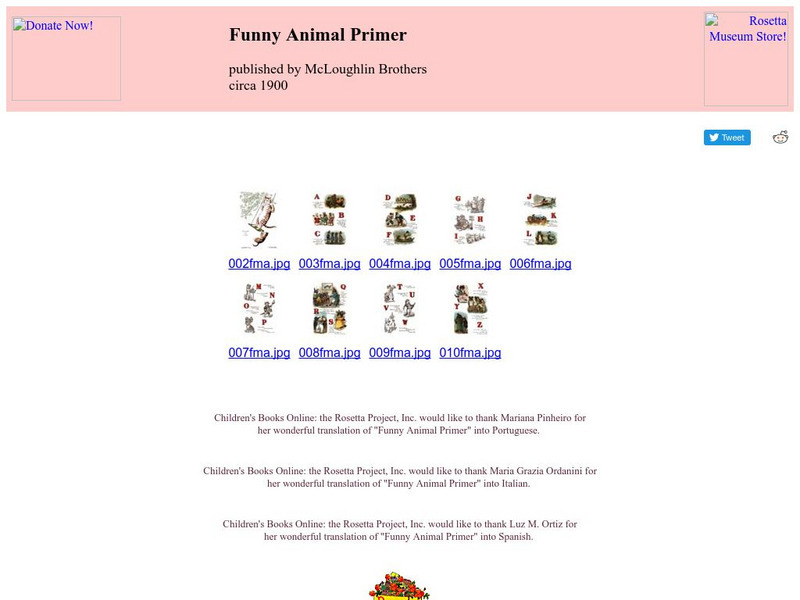 Children's Books Online: Funny Animal Primer eBook Children's Books Online: Funny Animal Primer eBook
