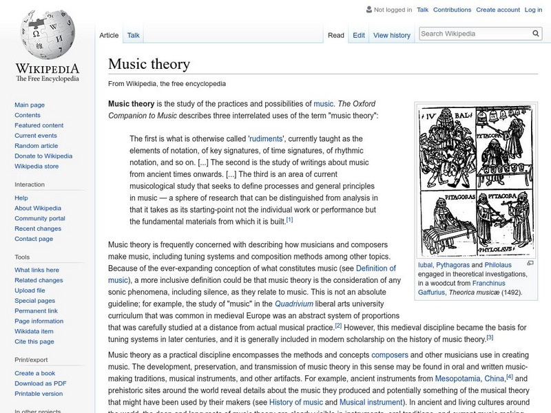 Wikipedia: Music Theory Handout Wikipedia: Music Theory Handout