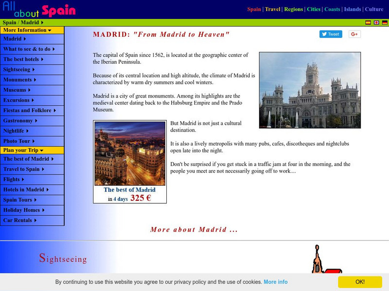 All About Spain: Madrid Website All About Spain: Madrid Website