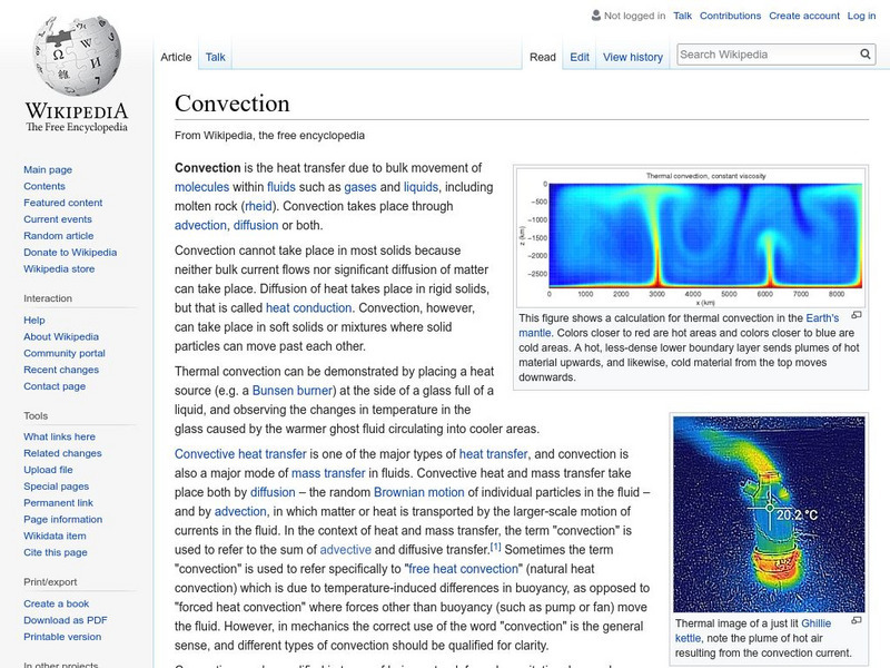 Wikipedia: Convection Handout Wikipedia: Convection Handout