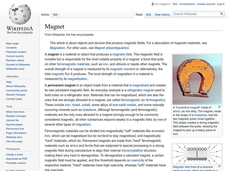 Wikipedia: Magnet Handout Wikipedia: Magnet Handout