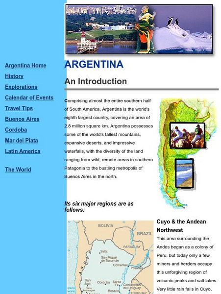Geographia: An Introduction to Argentina Website Geographia: An Introduction to Argentina Website