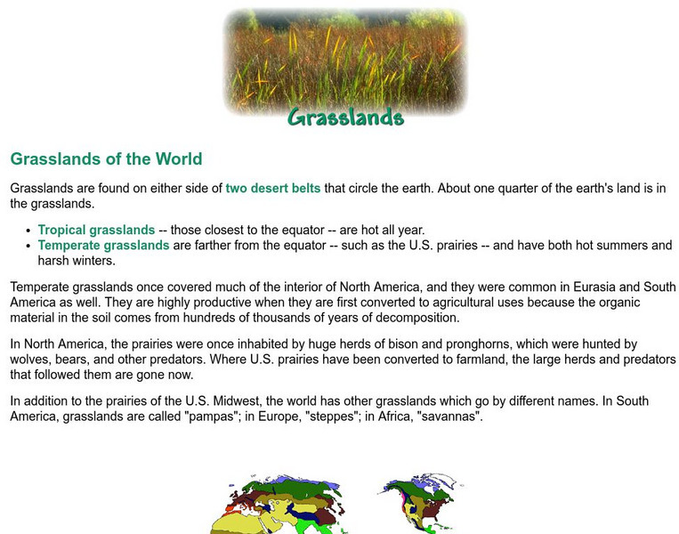 Missouri Botanical Garden: Grasslands of the World Handout Missouri Botanical Garden: Grasslands of the World Handout